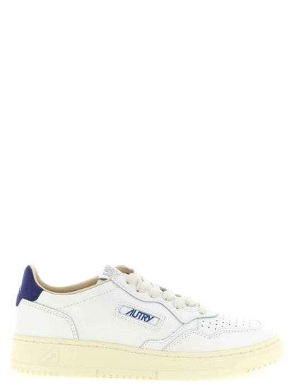 Blue Cowhide Athletic Sneakers