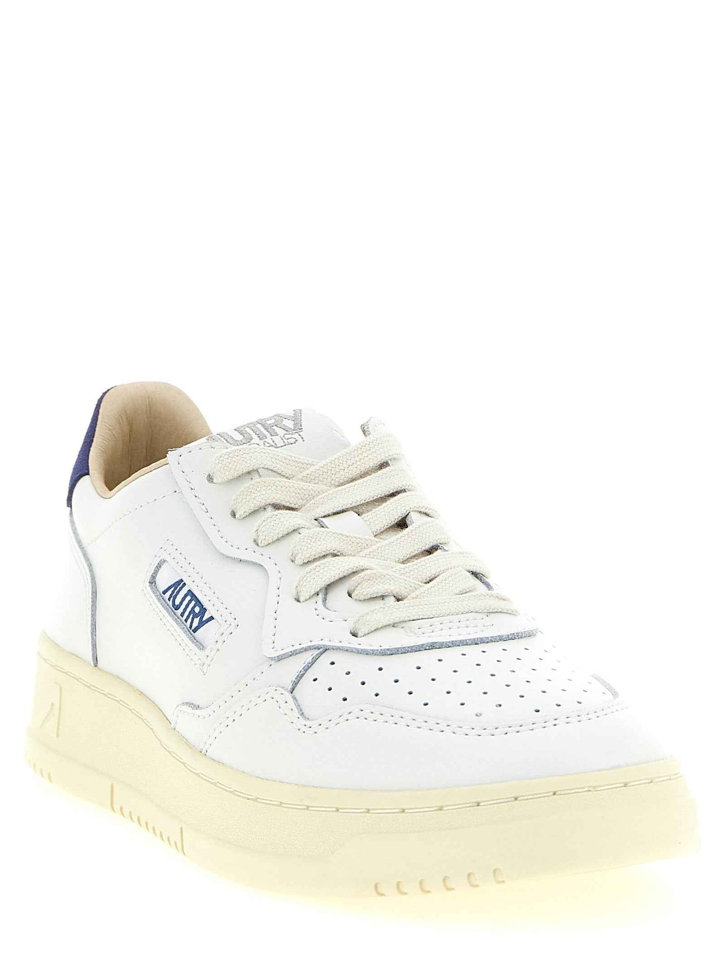 Blue Cowhide Athletic Sneakers