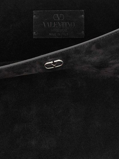 Black Calfskin Shoulder Bag