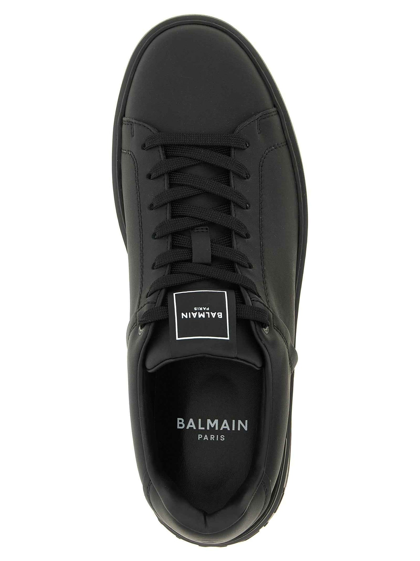 Black Calfskin Low Top Sneakers