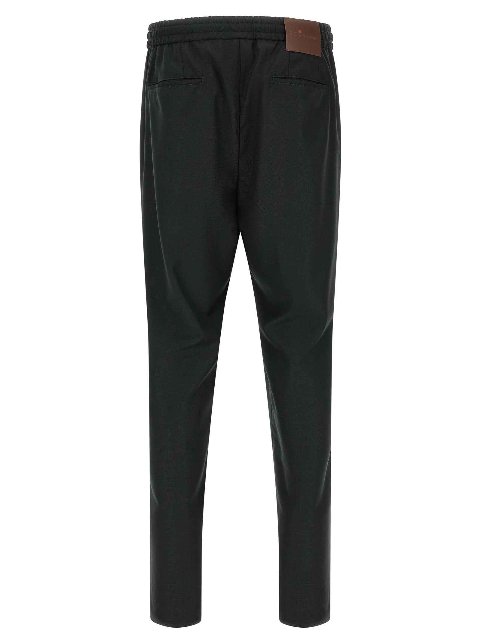 Gray Wool Casual Pants