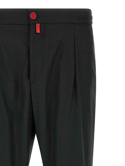 Gray Wool Casual Pants