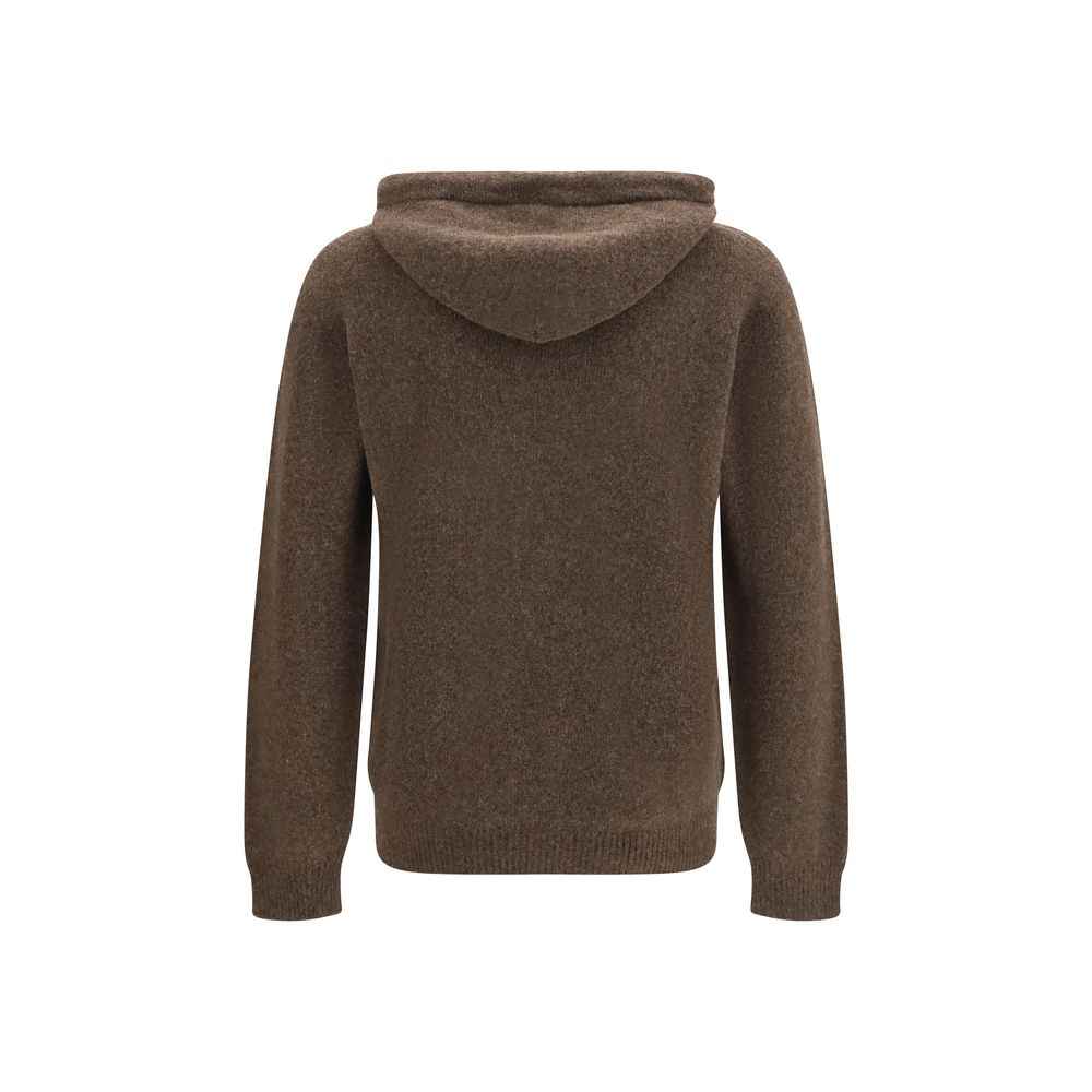 Brown Wool Oves Aries Hoodie