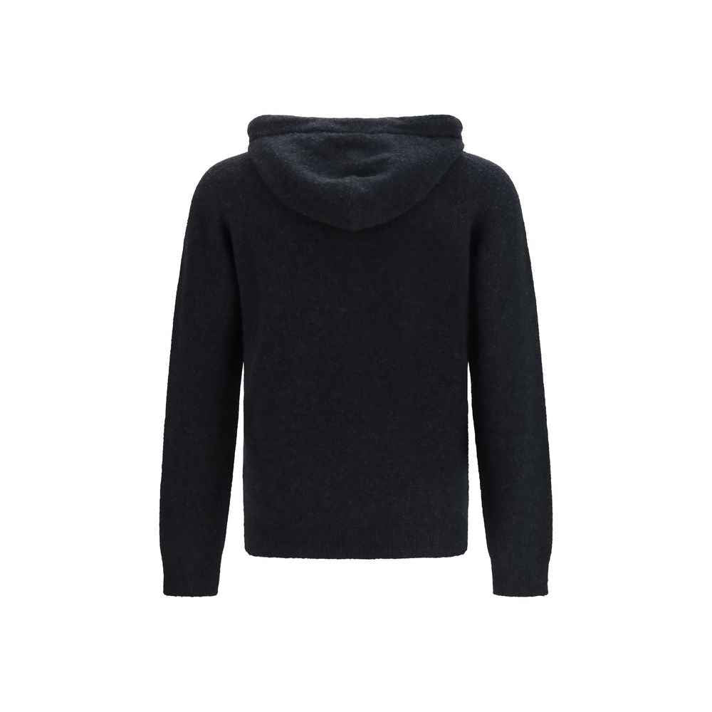 Black Wool Oves Aries Hoodie