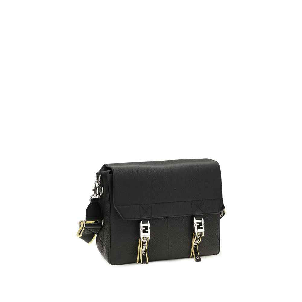 Black Calf Leather Bos Taurus Shoulder Bag
