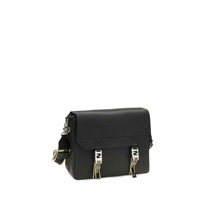 Black Calf Leather Bos Taurus Shoulder Bag