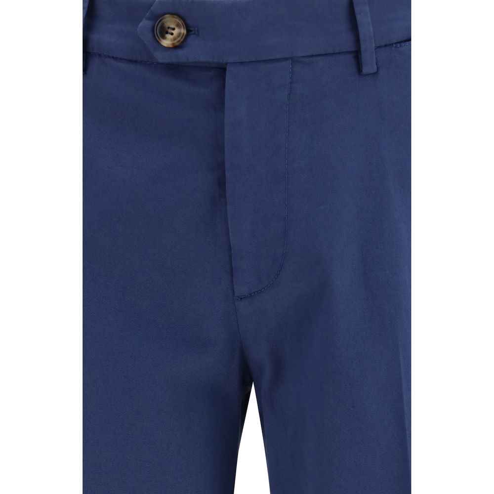 Blue Cotton Pants