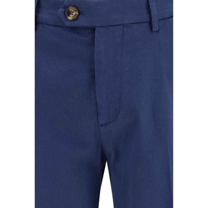 Blue Cotton Pants