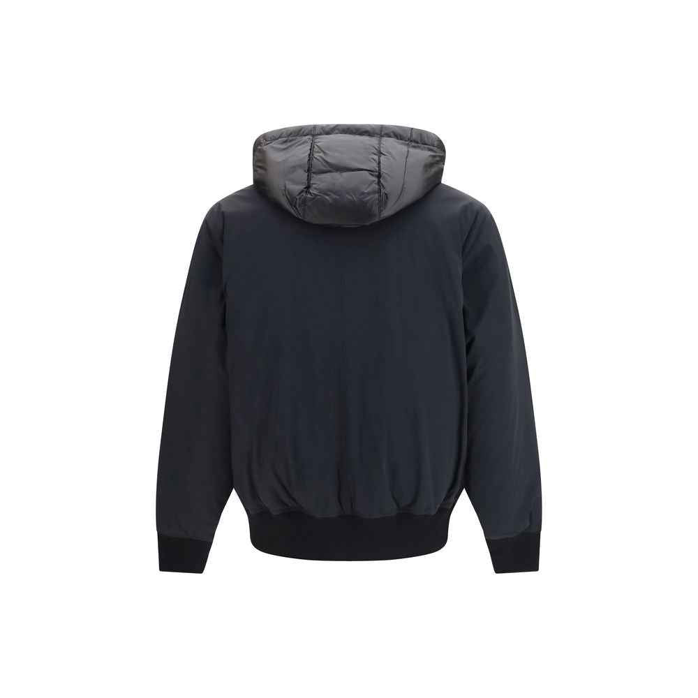 Black Nylon Full-Length Jacket