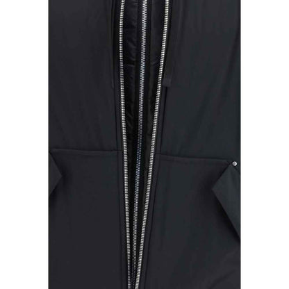 Black Nylon Full-Length Jacket