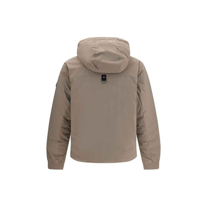 Beige Nylon Full-Length Jacket