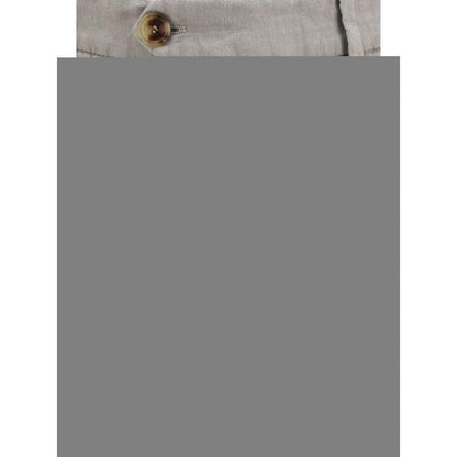 Gray Linen Casual Pants