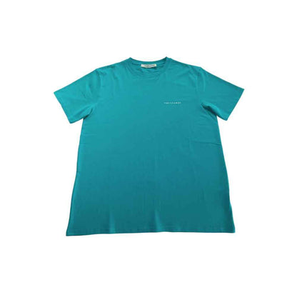 Light Blue Cotton Men T-Shirt