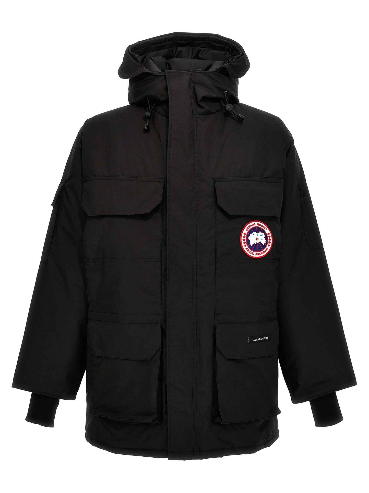Black Polyester Parka
