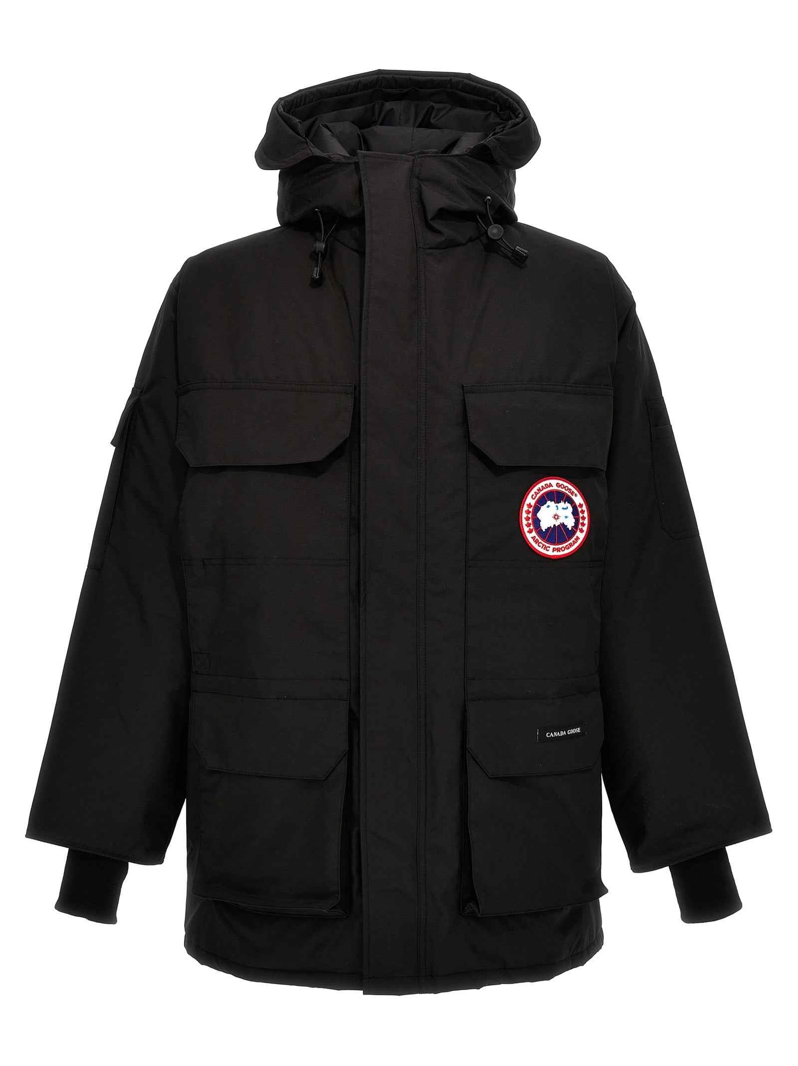 Black Polyester Parka