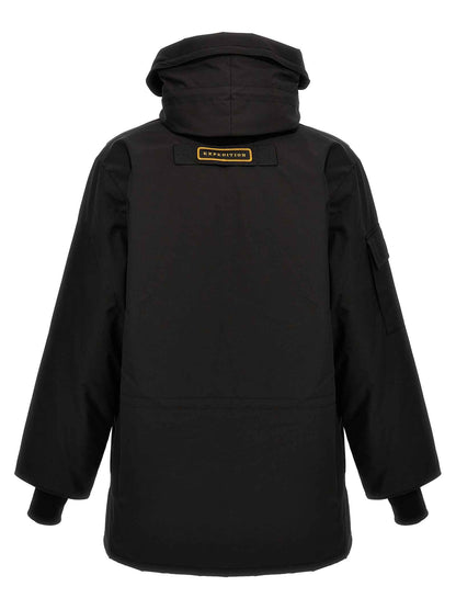 Black Polyester Parka