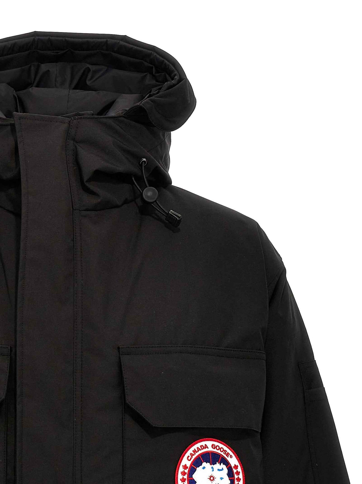 Black Polyester Parka
