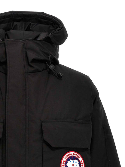 Black Polyester Parka