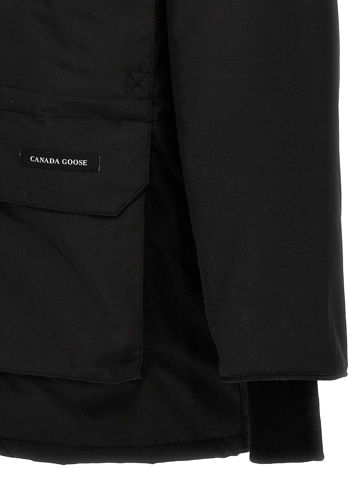 Black Polyester Parka