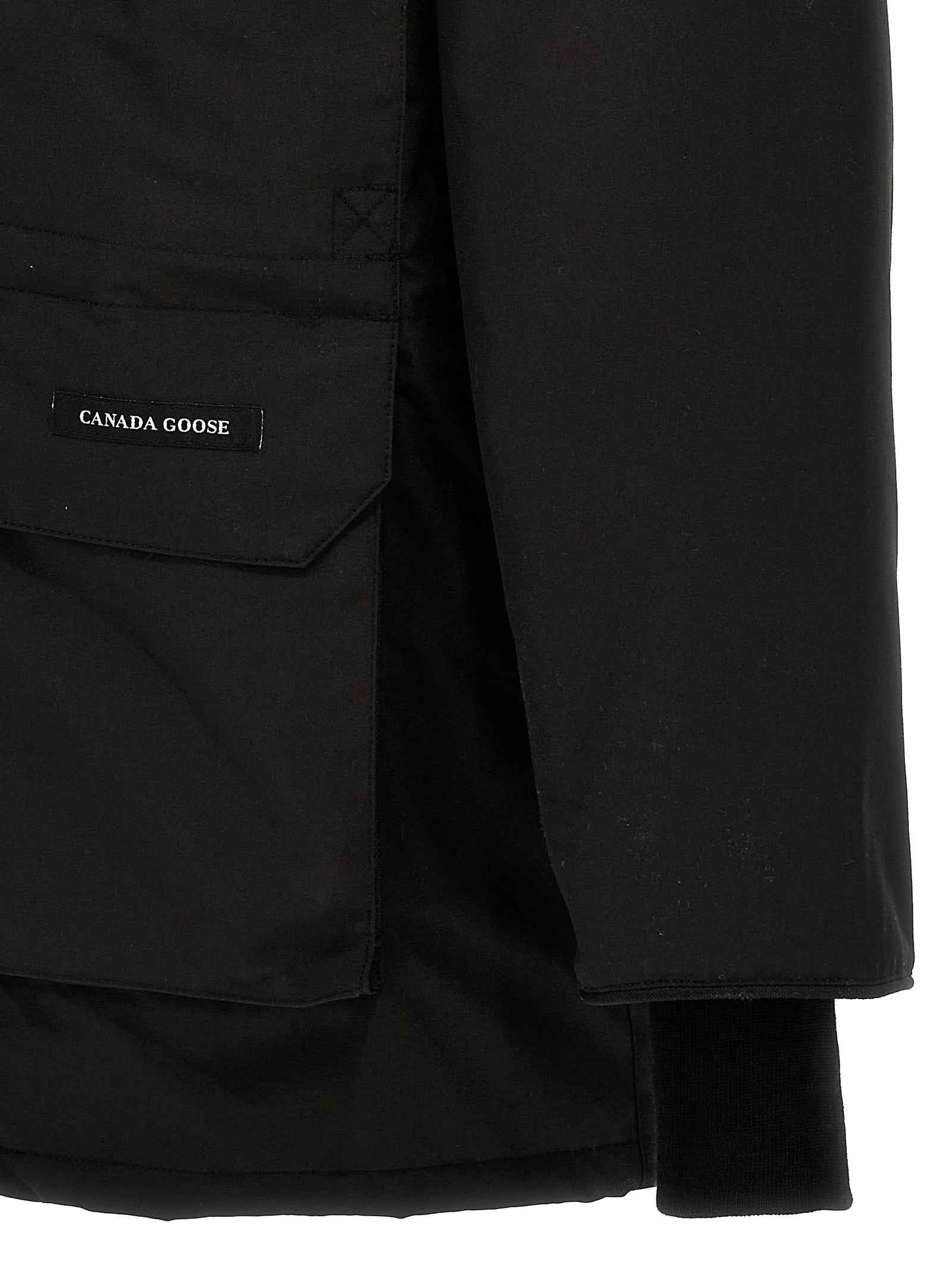 Black Polyester Parka