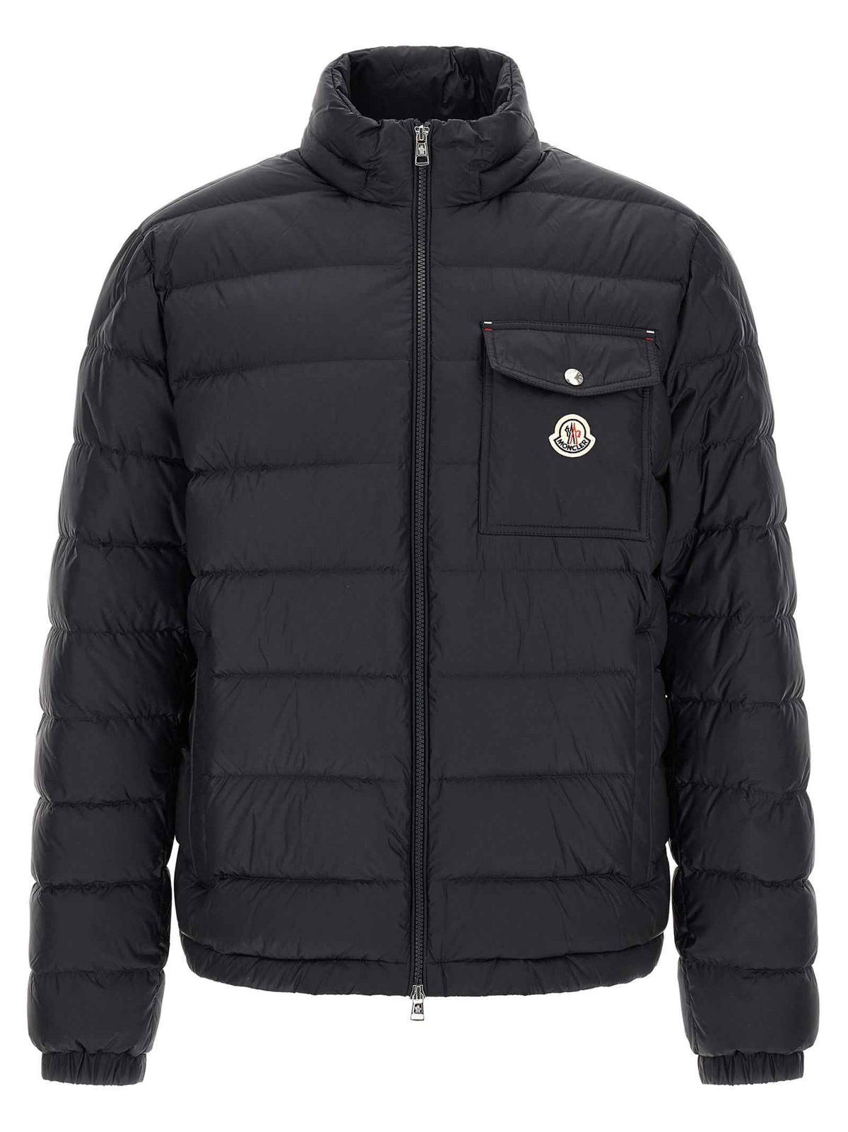 Blue Polyamide Full-Length Jacket