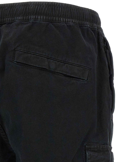 Black Cotton Cargo Pants
