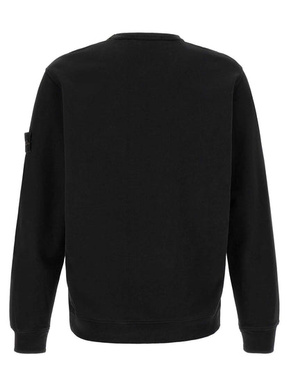 Black Cotton Sweatshirt