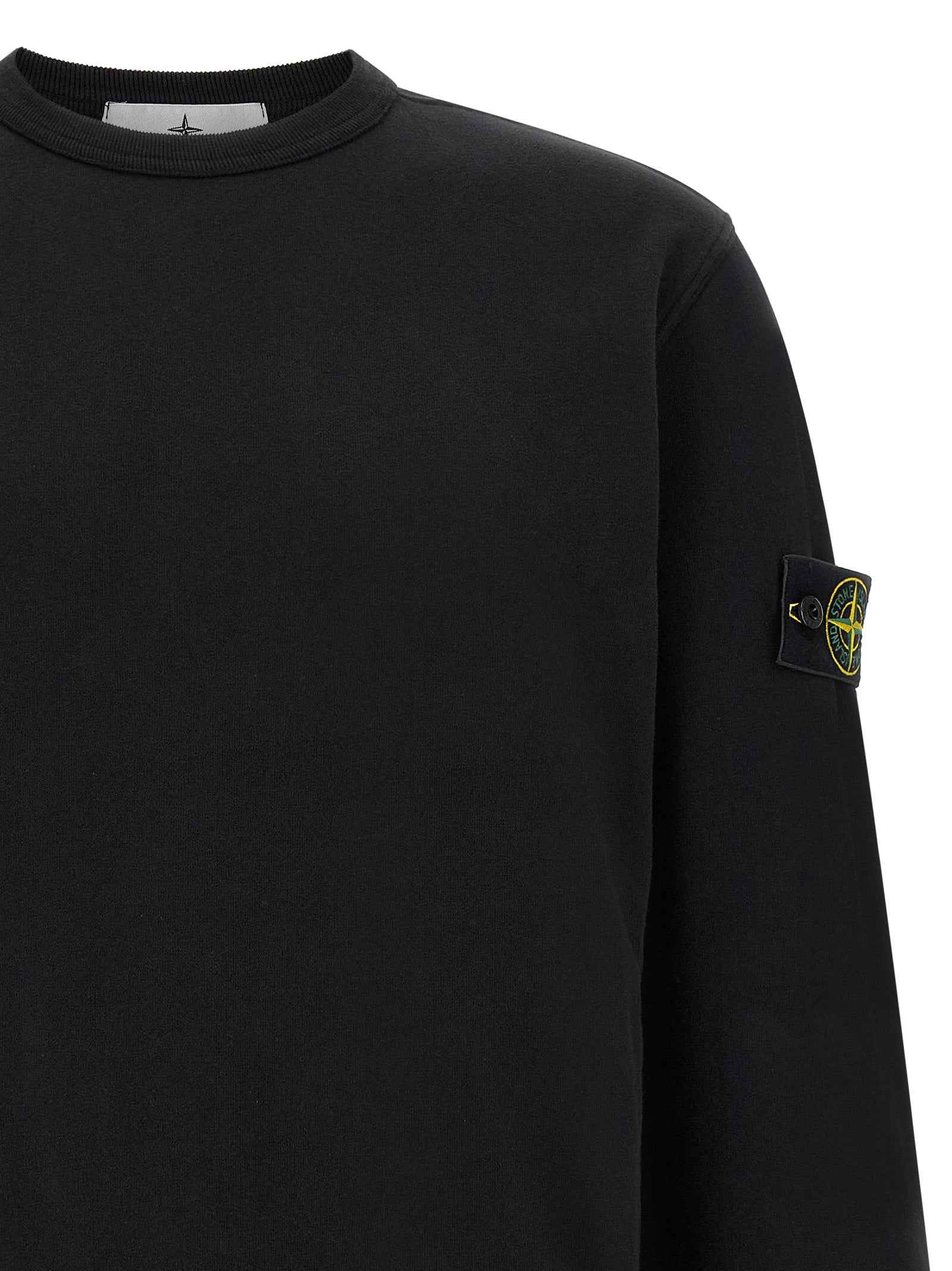 Black Cotton Sweatshirt