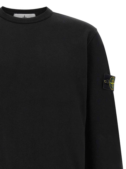 Black Cotton Sweatshirt