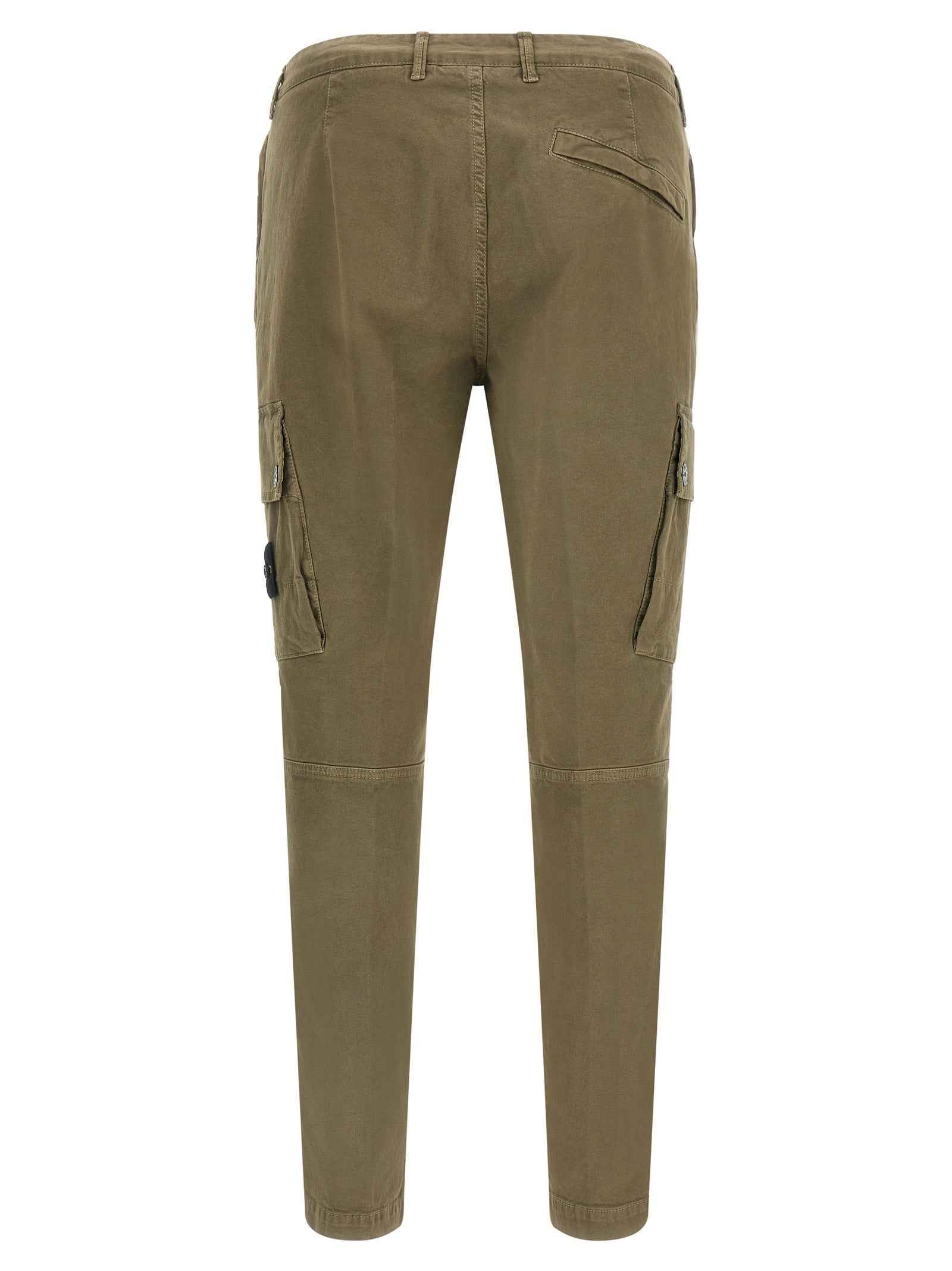 Bicolor Cotton Cargo Pants