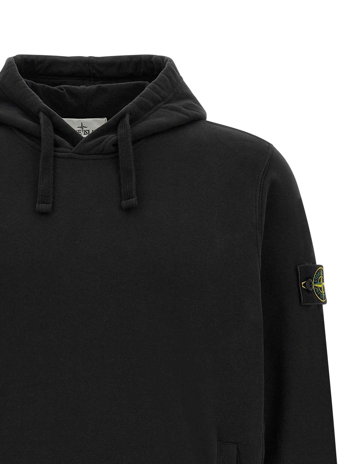 Black Cotton Sweatshirt