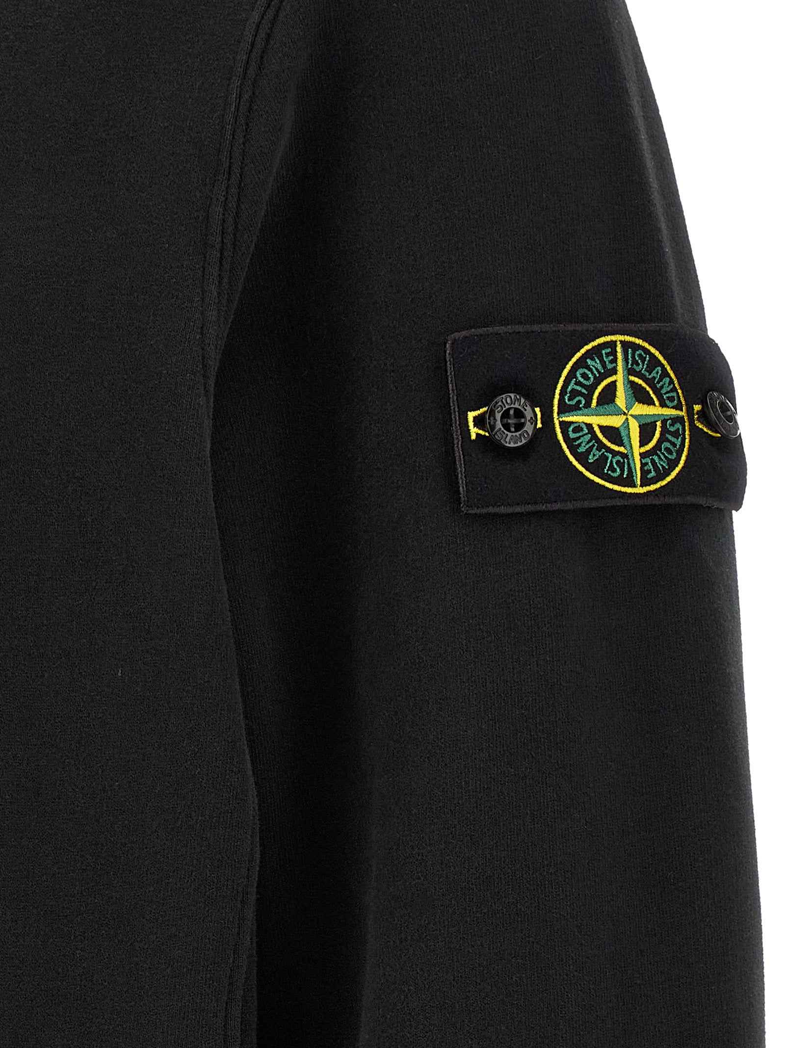Black Cotton Sweatshirt