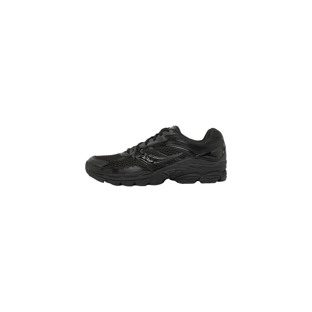 Black Synthetic Athletic Sneakers