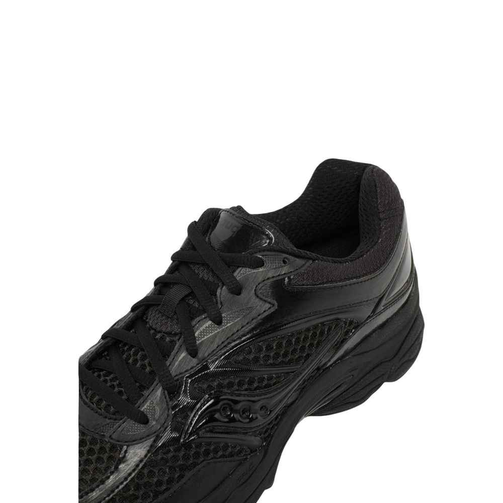 Black Synthetic Athletic Sneakers