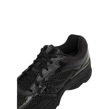 Black Synthetic Athletic Sneakers