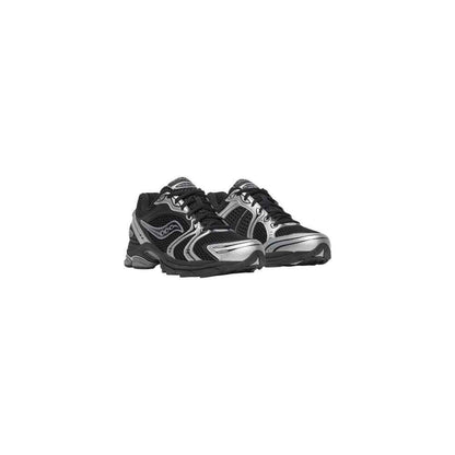 Black Synthetic Athletic Sneakers