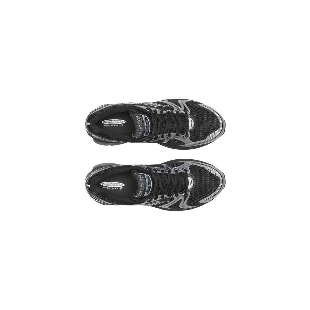 Black Synthetic Athletic Sneakers