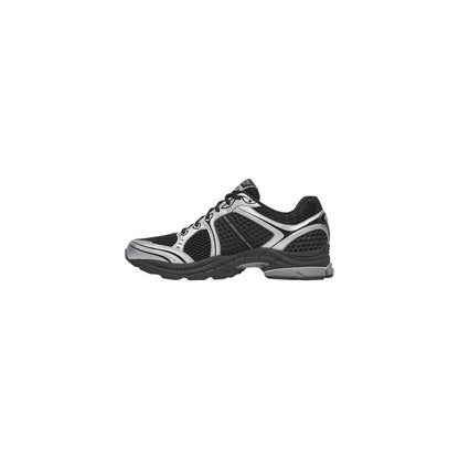 Black Synthetic Athletic Sneakers