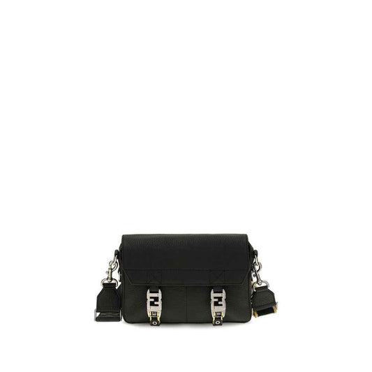 Black Calf Leather Bos Taurus Shoulder Bag