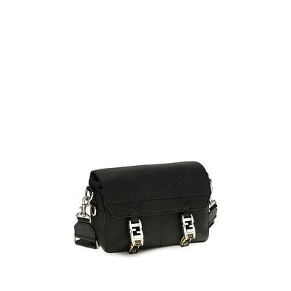 Black Calf Leather Bos Taurus Shoulder Bag