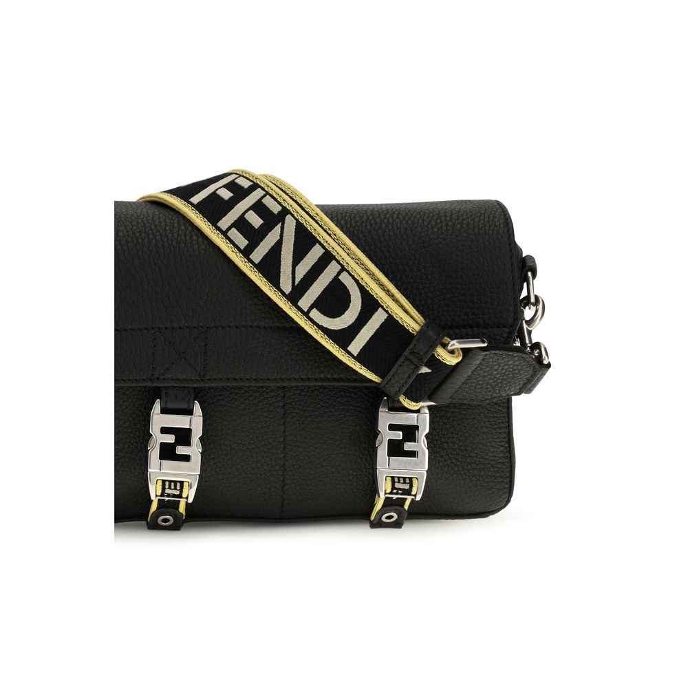 Black Calf Leather Bos Taurus Shoulder Bag