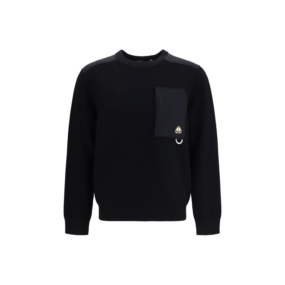 Black Nylon Sweatshirt