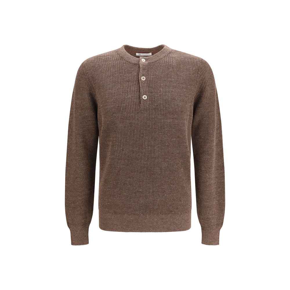 Brown Linen Sweatshirt