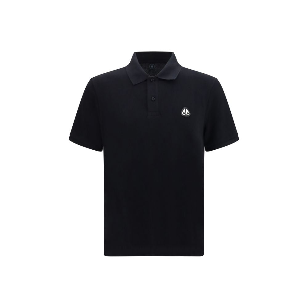 Black Cotton Polo Shirt