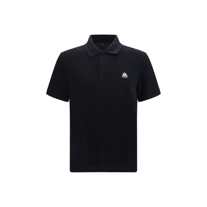 Black Cotton Polo Shirt