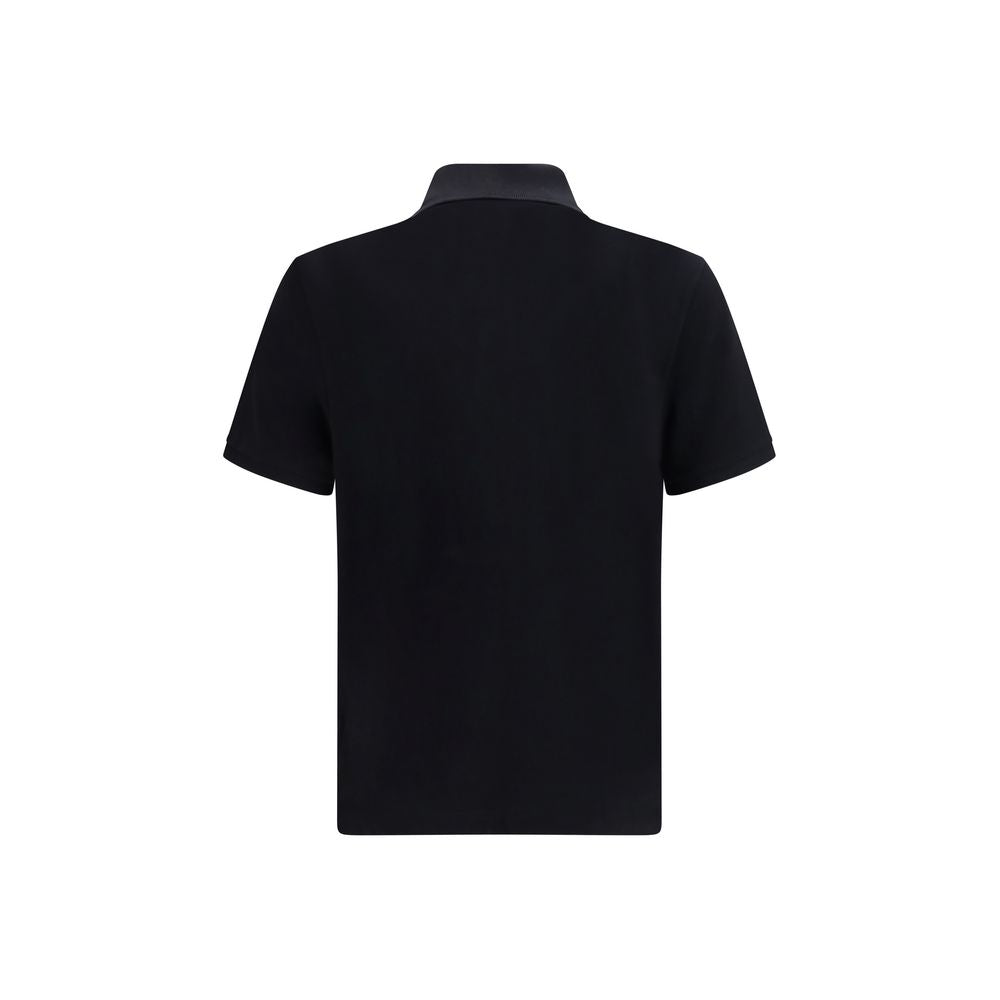 Black Cotton Polo Shirt