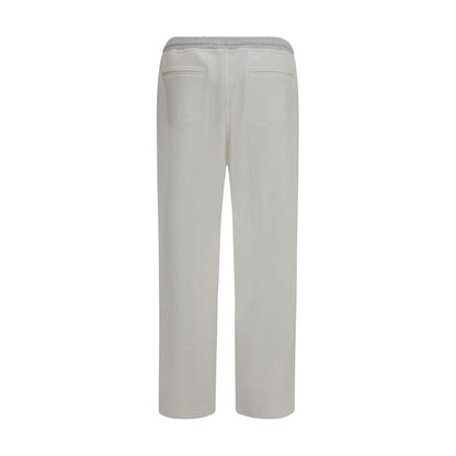 White Cotton Casual Pants