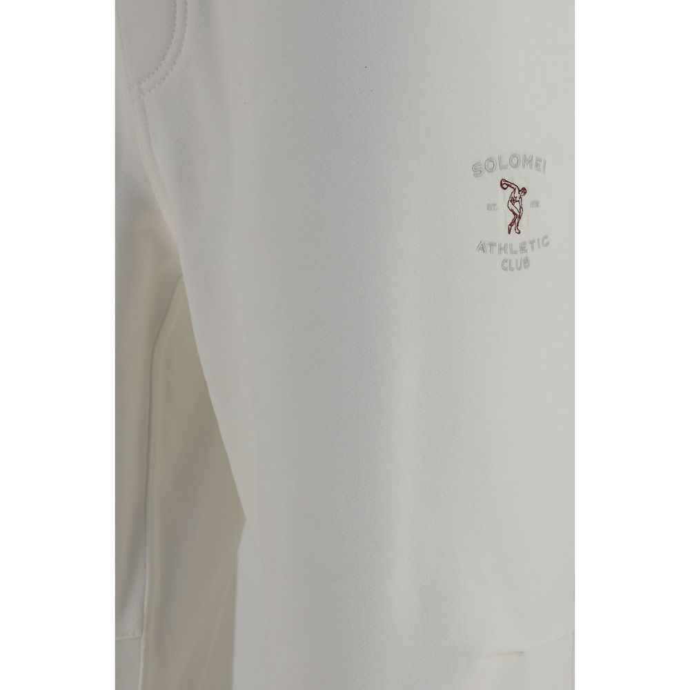 White Cotton Casual Pants