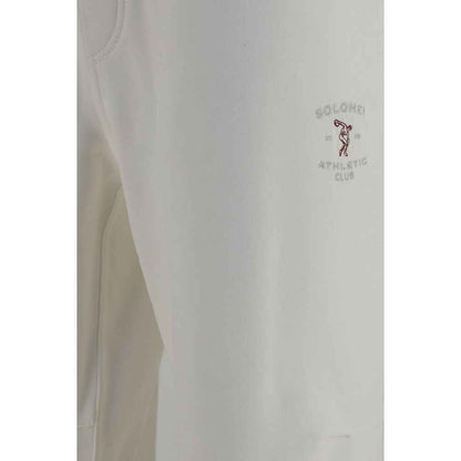 White Cotton Casual Pants