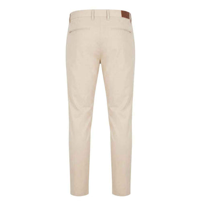 Beige Cotton Men Pants